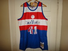 Wes Unseld 1977-78 Mitchell & Ness WAS Bullets 75th Anni Diamond Swingman Jersey