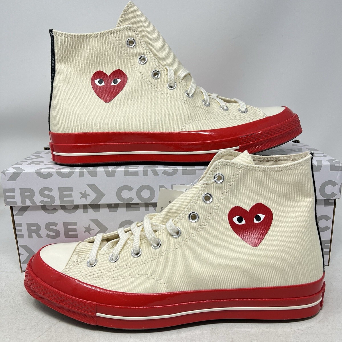 Converse CDG Chuck Taylor All Star 70 Hi Comme des Garcons PLAY A01794C 12 Men Converse Comme des Garçons CDG Play x Chuck 70 High Red  main image 2
