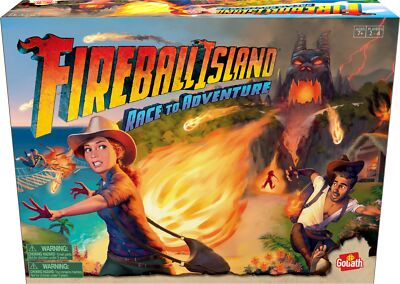 Goliath Fireball Island Game - Unique Board and Components, 2-4 Players Ages 7+