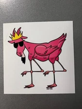 GOAT USA Flamingo Goat Sticker. Single Sticker. Brand New.