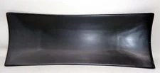 Black Ceramic 5x14 Appetizer Plate