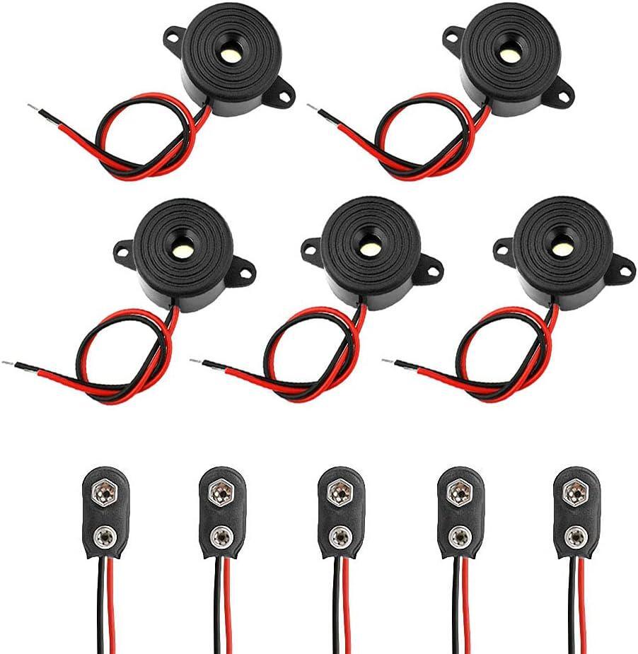 5 Pcs Electronic Buzzer Alarm Active Piezo Buzzer Buzzer Alarm Sounder High Beep