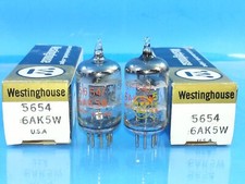 WESTINGHOUSE 5654 6AK5 W TUBE 1950s NOTHING BETTER SOUNDING NOS NIB