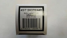 AmRad Round Run Capacitor 45/7.5 MFD 370/440 VAC USA2233