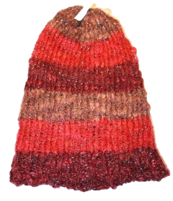 H&M Winter HAT One Size PINK Glitter LONG Stripes | eBay display picture 1