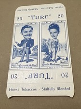 CLARK GABLE & PHILLIS CALVERT 1949 Turf Cigarette Card COMPLETE WITH TABS