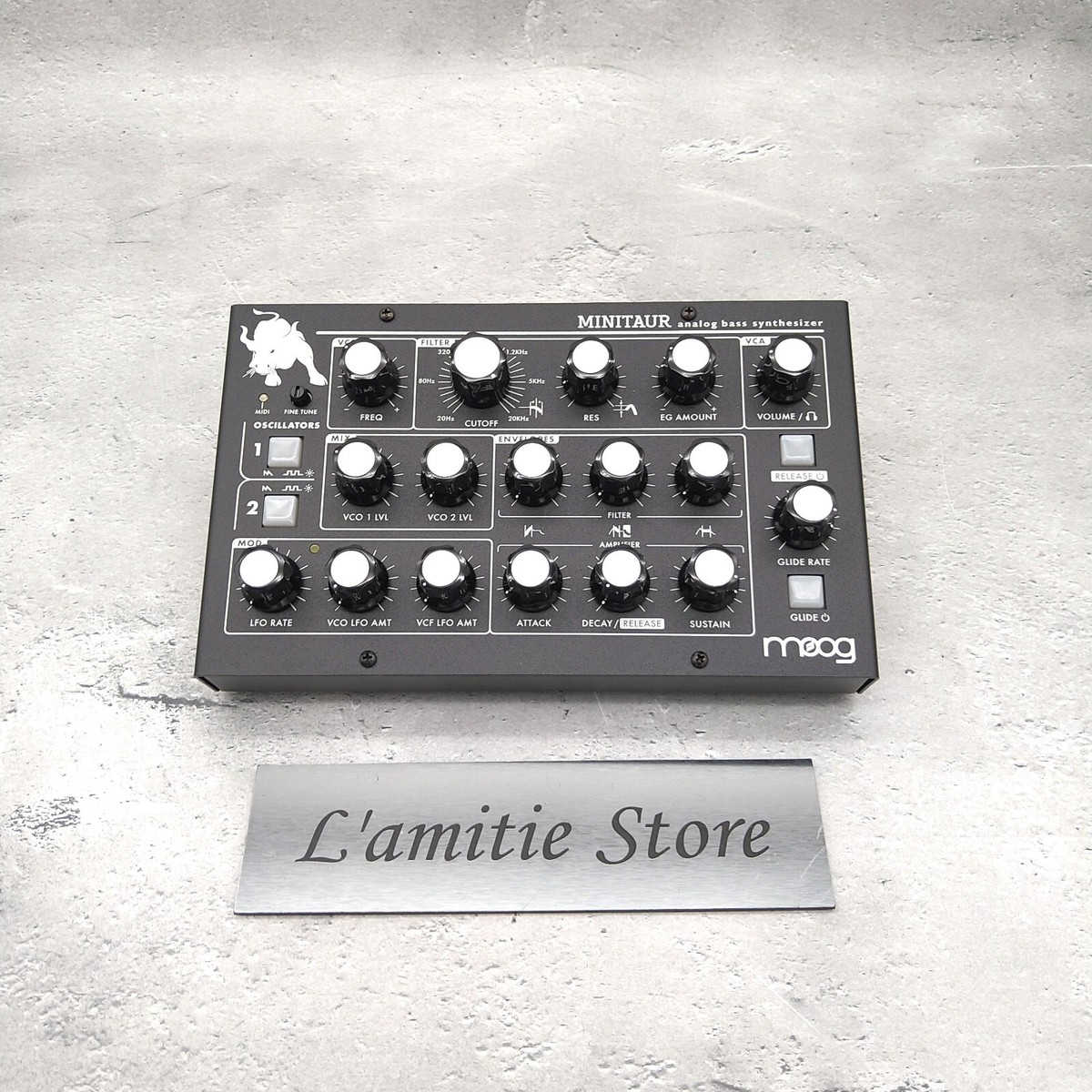 Moog MINITAUR Analog Monophonic Synthesizer Bass Black Japan 22cm