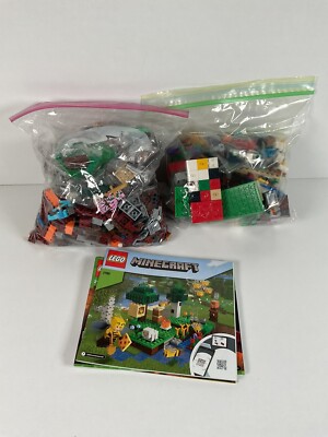 Lego Minecraft Lot Jungle Abomination 21176 Bee Farm 21165 Nether Railway 21130