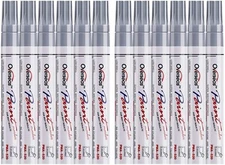 Lesun Silver Paint Pens Paint Markers 12 Pack Waterproof Oil-Based Paint Pen ...