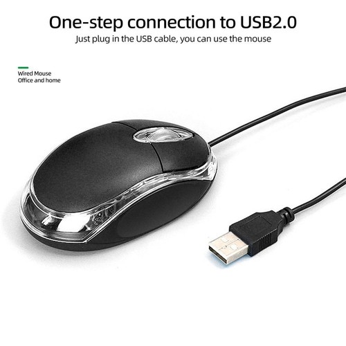 Computer 1000DPI LED Mini Wired Mouse Game Mice Gaming Mouse USB Optical Mouse - Picture 11 of 12