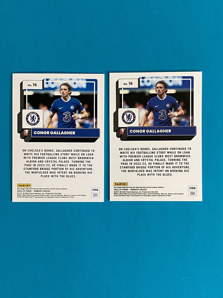 Conor Gallagher Soccer Card Lot- Chelsea Donruss Optic + Base 2022