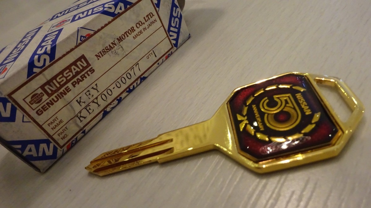 New, Uncut Nissan 300zx 50th Anniversary Gold Key. Original