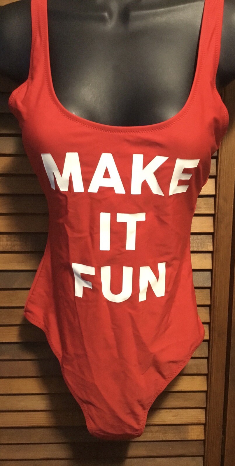 Swimsuit S Small Make It Fun Red Old Navy Womens Bathingsuit Lined Sexy-image