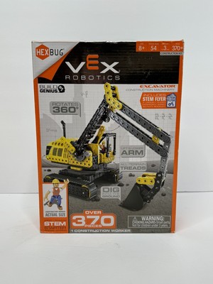 NEW IN BOX HEXBUG VEX ROBOTICS EXCAVATOR CONSTRUCTION KIT 370 PIECE STEM STARTER