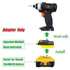 1 Adapter for DeWalt 20V MAX XR Battery To Po...
