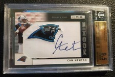 2011 Cam Newton, Panini, Rookies & Stars, Signed Team Logo Patch, 9.5 Gem Mint