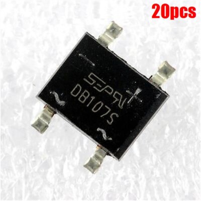 20Pcs Diode Smd DB107 DB107S 1A 1000V Single Phase Rectifier Bridge Ic New iu