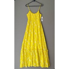 Urban outfitters sz S spaghetti strapped yellow prairie sundress NWT