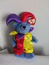ty beabie baby - Calliope the Jester  Clown blue bear