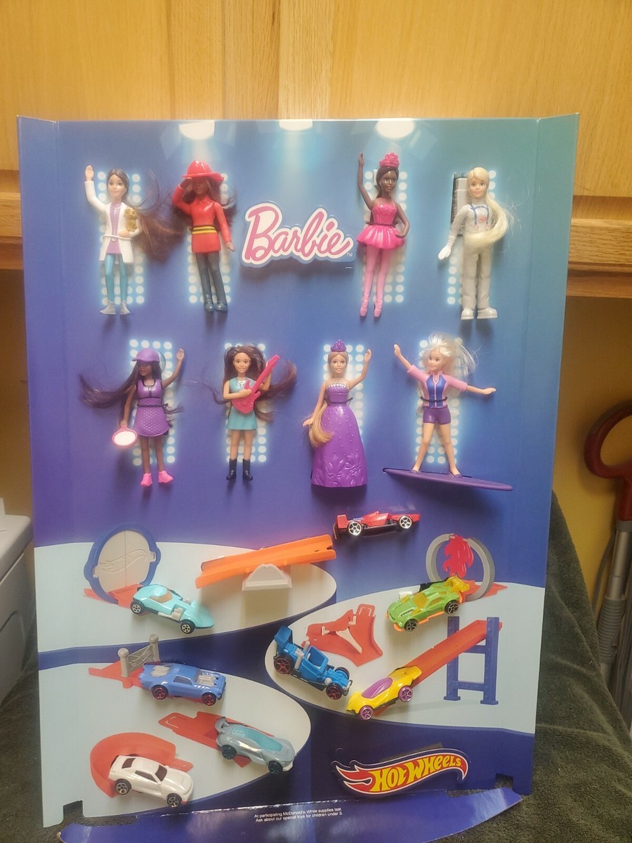 2019 McDonald's Happy Meal ONCE IN A LIFETIME Barbie Hot Wheels