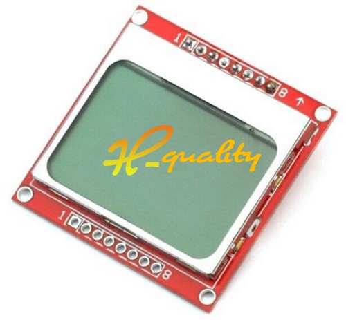 84x48 Nokia LCD Module Blue Backlight Adapter PCB Nokia 5110 LCD For Arduino - Afbeelding 2 van 4