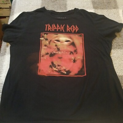 Trippie Redd short Sleeved T-Shirt-Black-Men's Size Large Rare
