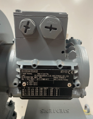 SIEMENS MOTOR ASSEMBLY 1GG5116-OFG96-6WV1-Z WITH BLOWER MOTOR AND