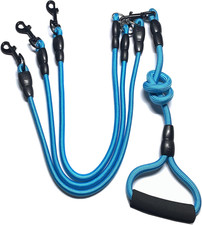 3 in 1 Durable Nylon Dog Leash with Padded Handle, 360  Swivel No Tangle Climbin