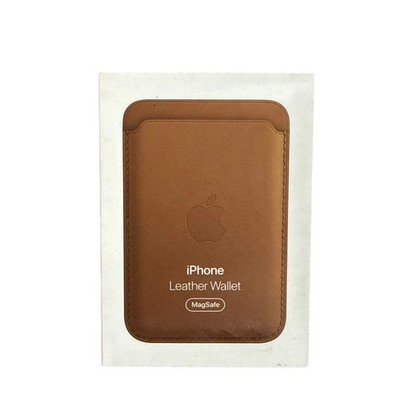 Apple iPhone Leather MagSafe Wallet Umber Brown Find My Genuine OEM MPPX3ZM/A