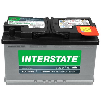 Interstate Batteries Group Size H7 94R SLI AGM Automotive Battery 12V 80Ah