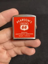 Vintage Pearson’s Phillips 66 Delphi Indiana Tape Measure Gas Oil Station