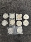 Lot Of 10 1oz Silver Coins Includes 4 Morgan 2 Walking Liberty And More