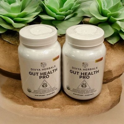 Divya Gut Health Pro -2 Bottles Detox & Digestive Support 240 Total Vegan Tablet