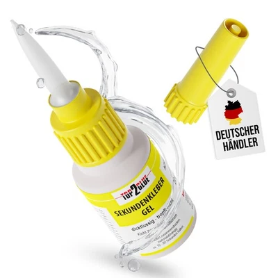 Sekundenkleber GEL 20g Extra Stark Flexibel Wasserfest Leder Gummi Metall Kleber - Bild 1 von 4