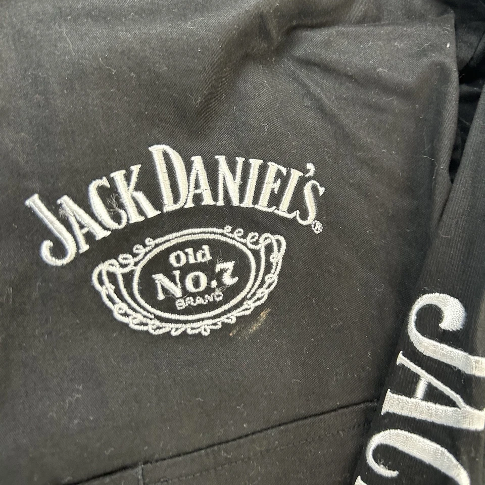 Camisa Jack Daniels Pearl Abotonada Para Hombres 2XL Bordada Estilo Occidental Negra Foto 3 de 4