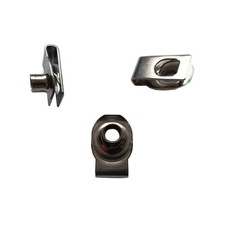 M10 Stainless Steel U-Style Clip-On Nut U-Type Fasteners Pack of 10