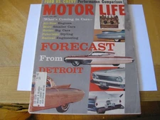 1960  MOTOR LIFE AUTO MAGAZINE  AUGUST  1960 CAR FORECAST  HIGH GRADE  LOW PRICE