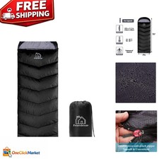 Upgraded XL Size Sleeping Bag for All Seasons - Perfect for Adventurous Families