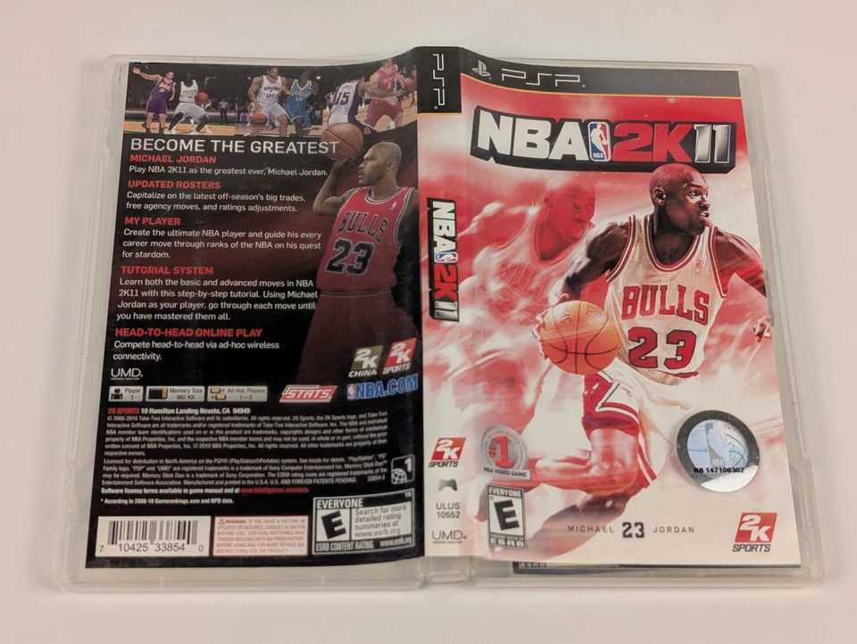 NBA 2K11 (Sony PlayStation Portable , 2010) PSP ➡️CIB Complete - Tested 🎮 - Image 4 of 4