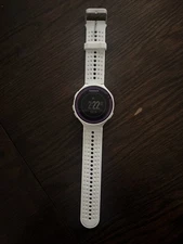 Garmin Forerunner 220 GPS Heart Rate Monitor Fitness Watch White/Purple Tested