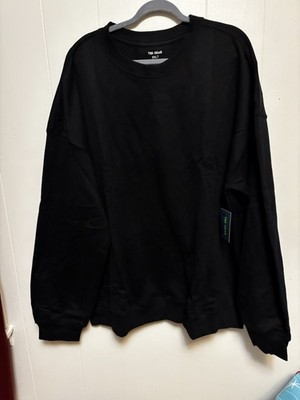 Tek Gear 3XLT Fleece Pullover Sweatshirt Black Crew Neck Sonoma XXL Tall