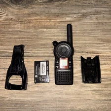 Motorola GS1810 Target Two-Way Radio UHF Walkie Talkie and Holder