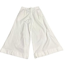 Comme Des Garcons Wide Pants White