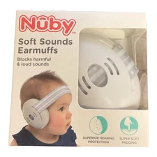 *NEW* Nuby Soft Sounds Ear Muffs Block Harmful & Loud Sounds Hearing Protection