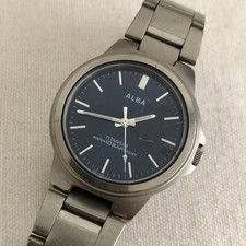 Used SEIKO ALBA TITANIUM Quartz V501-0DN0