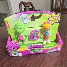 Fisher-Price Barney's World Action Figure Set Dinosaur Multicolor Boxed 2024