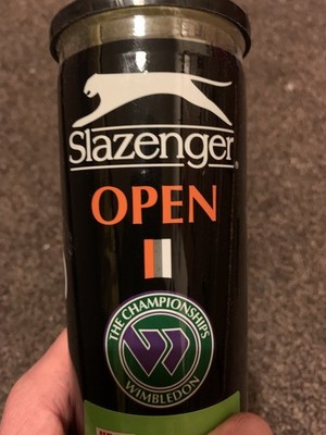 Slazenger Open nagelneue Tennisbälle im Druckbehälter 4 x Bälle