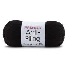 Premier Yarns Anti-Pilling Everyday DK Solids Yarn-Black - 3 Pack