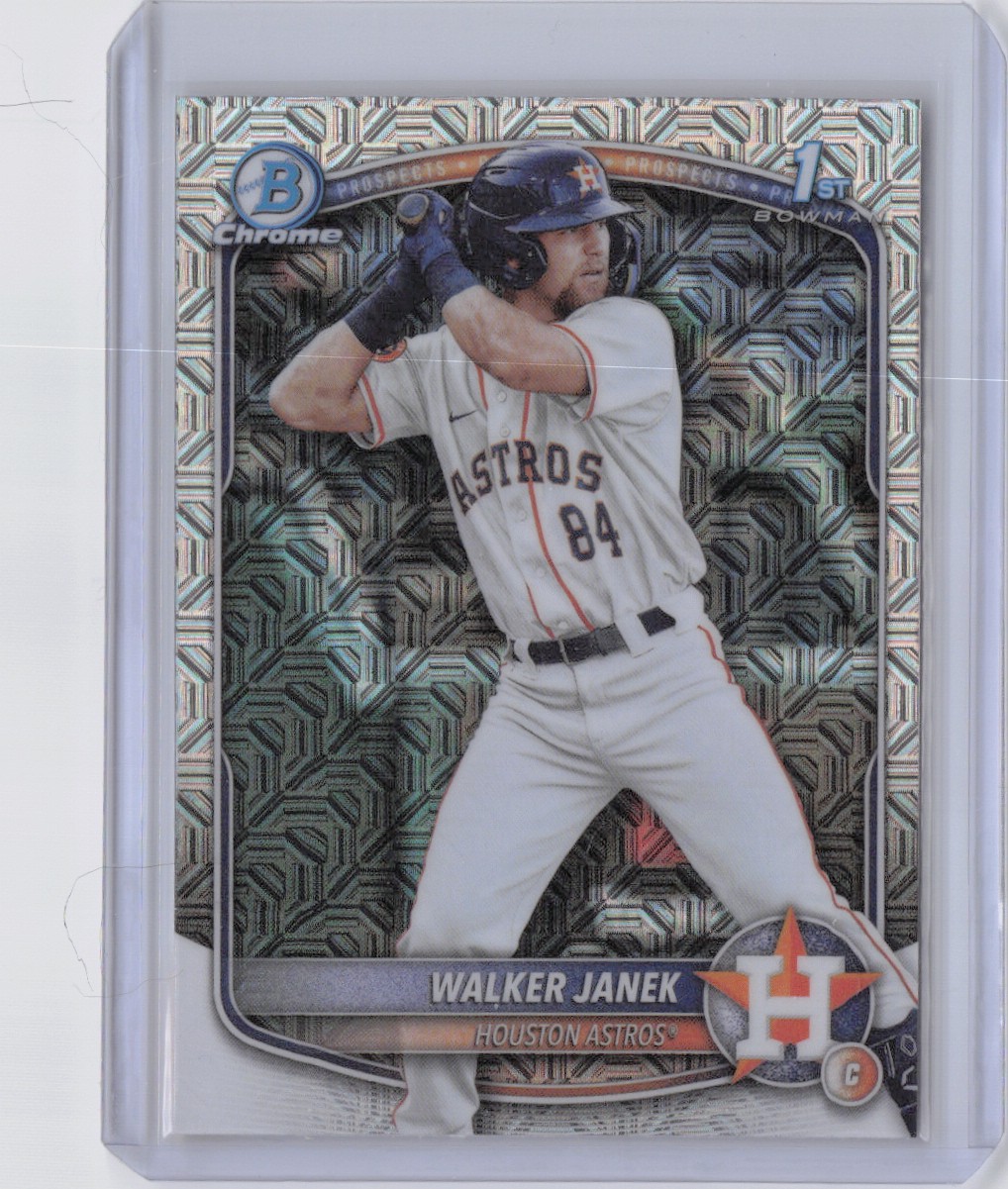 2025 Bowman Walker Janek Chrome Prospects X-Fractor #BCP-15 Houston Astros