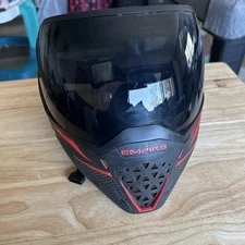 Empire EVS Thermal Paintball Goggles Mask - Black/Red w/ Ninja & Clear Lens